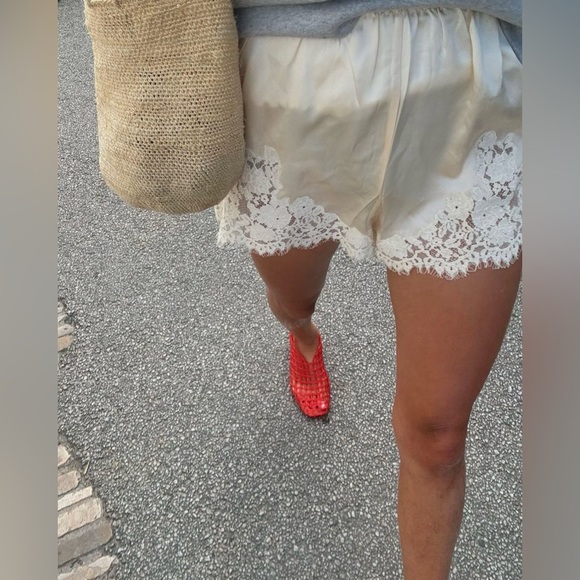 Women’s Red Jelly Mesh Flat Shoes Size 8 - Picture 6 of 15